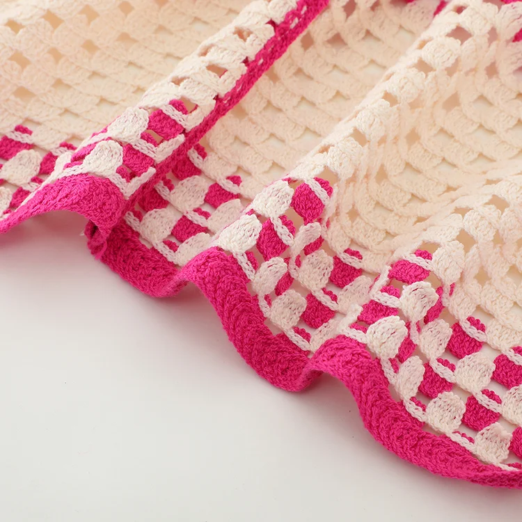 Graphic Trim Crochet Tunic Shirt - FM0102000151