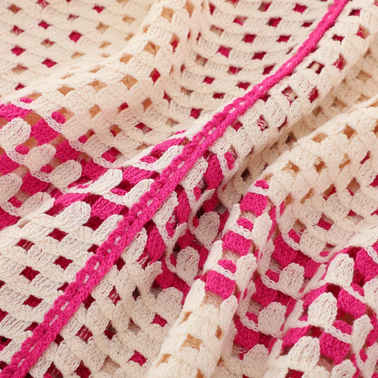 Graphic Trim Crochet Tunic Shirt - FM0102000151