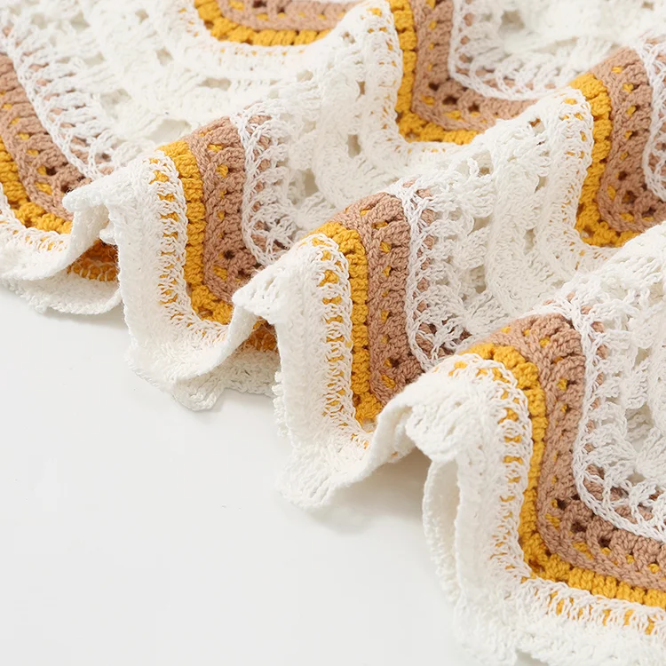 Chevron Crochet Crop Sweater - FM0102000153