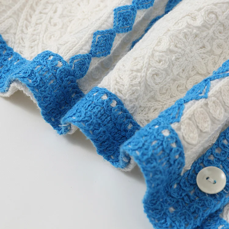 Floral Lace Crochet Cardigan - FM0102000154