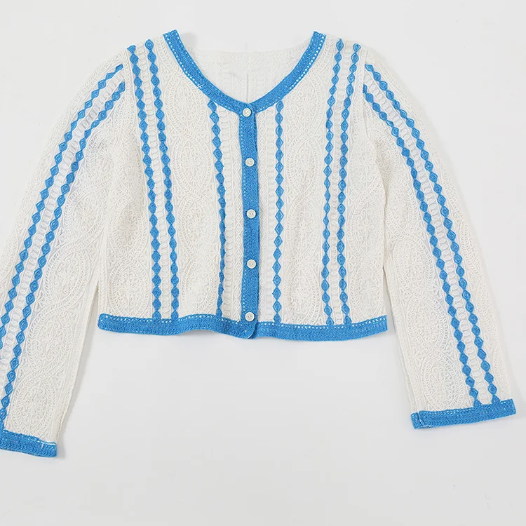 Floral Lace Crochet Cardigan - FM0102000154