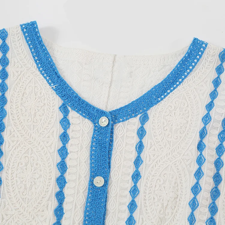 Floral Lace Crochet Cardigan - FM0102000154