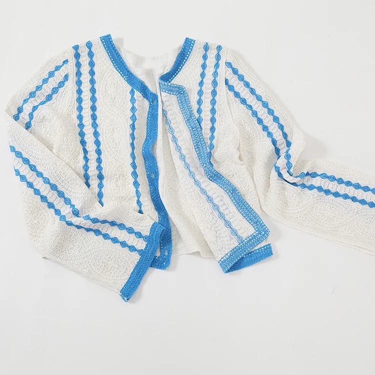 Floral Lace Crochet Cardigan - FM0102000154