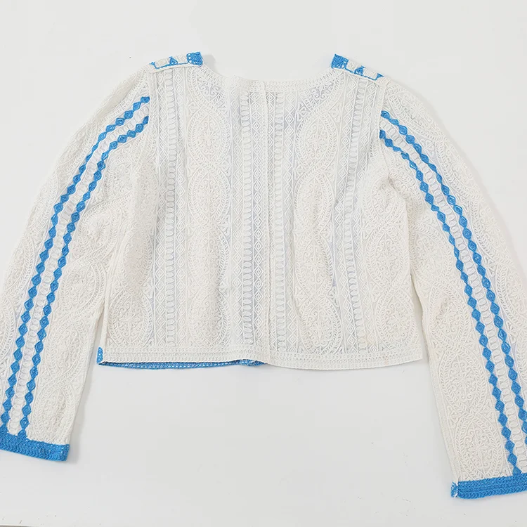 Floral Lace Crochet Cardigan - FM0102000154