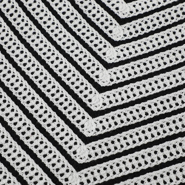 Chevron Crochet Knit Crop Cami - FM0102000171