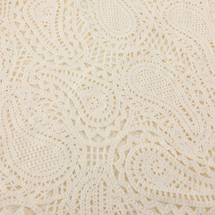 Cream Paisley Crochet Top - FM0102000172