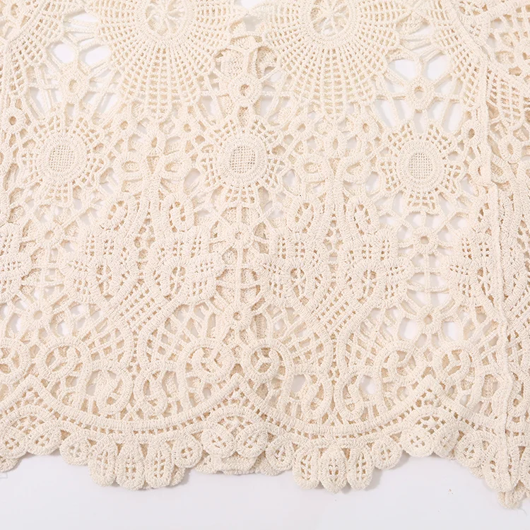 Ivory Floral Crochet Cardigan - FM0102000174