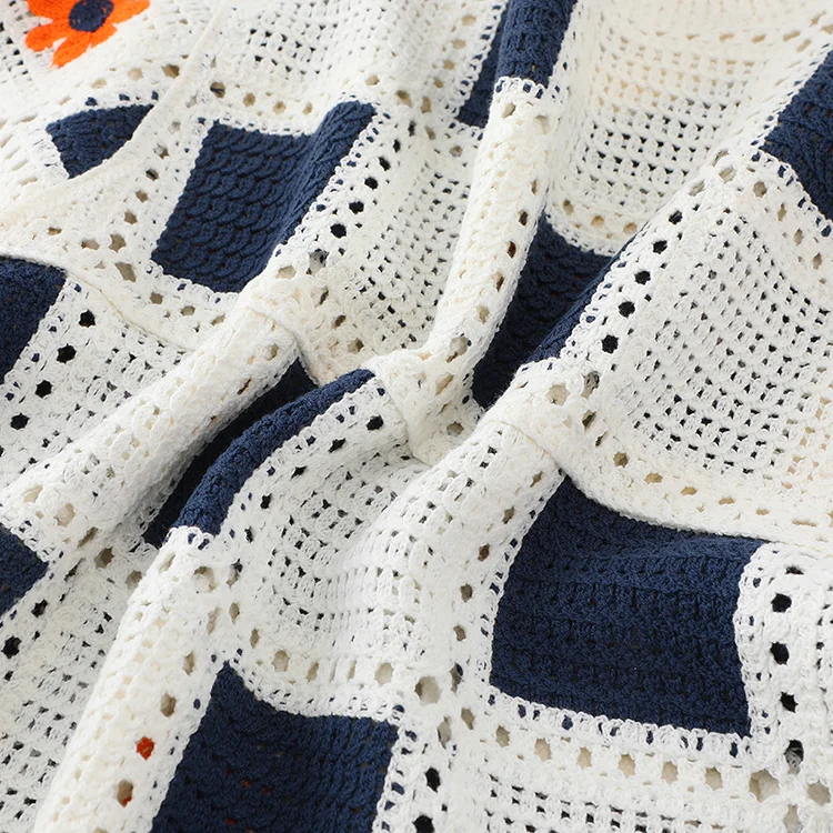 Patchwork Daisy Crochet Top - FM0102000176