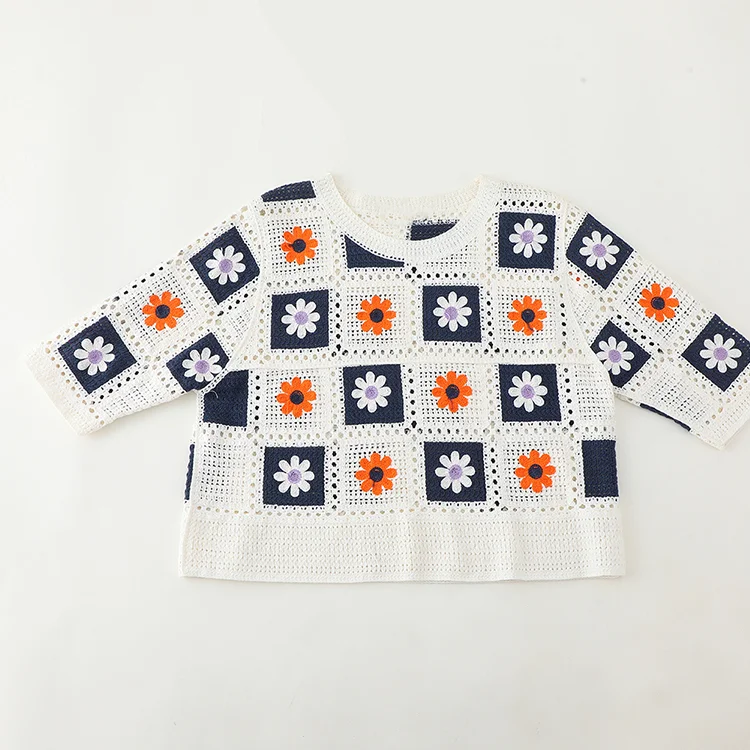 Patchwork Daisy Crochet Top - FM0102000176