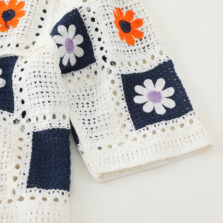 Patchwork Daisy Crochet Top - FM0102000176