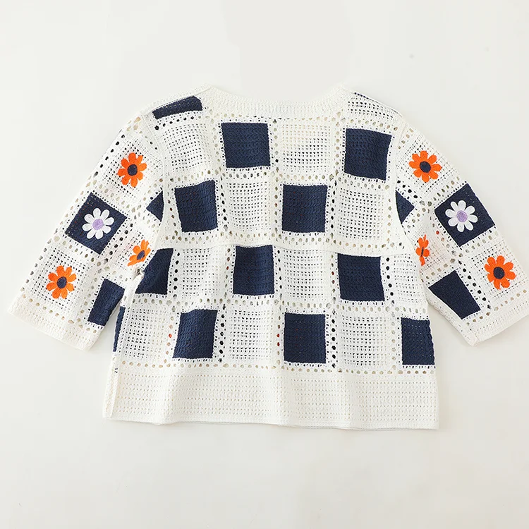 Patchwork Daisy Crochet Top - FM0102000176