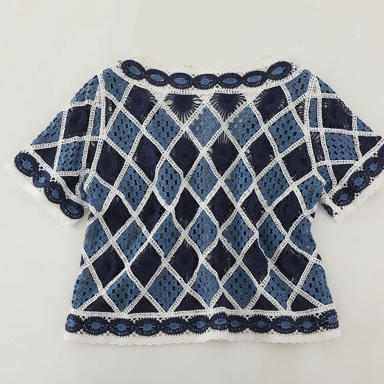 Geometric Crochet Cardigan - FM0102000179