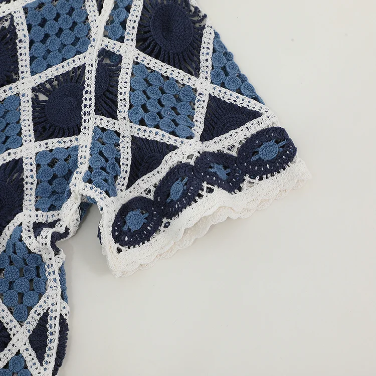 Geometric Crochet Cardigan - FM0102000179