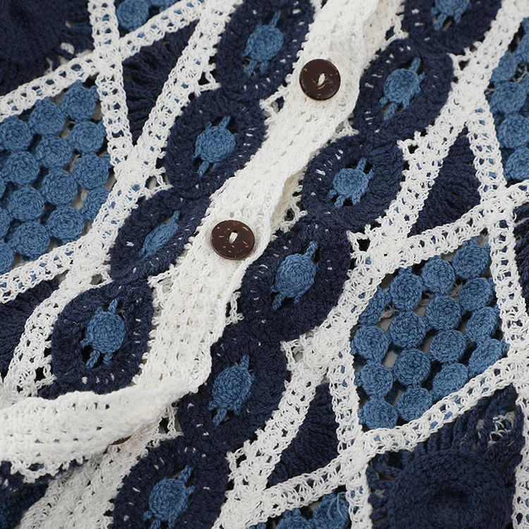 Geometric Crochet Cardigan - FM0102000179