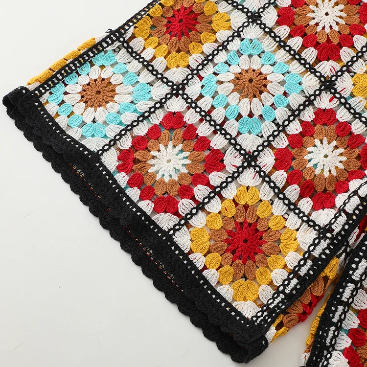 70s Granny Square Crochet Co-ord Set - FM0102000188-SET