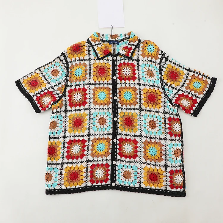 70s Granny Square Crochet Co-ord Set - FM0102000188-SET