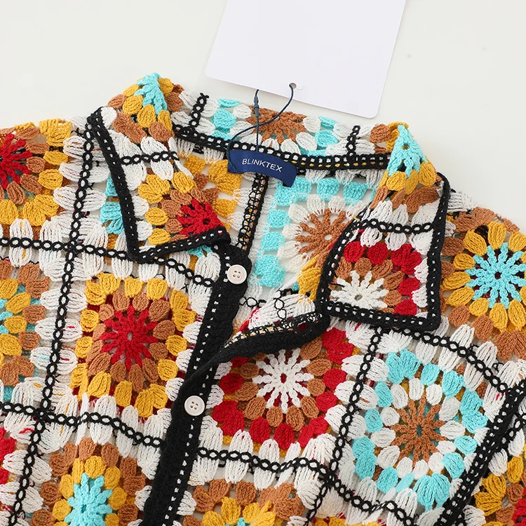 70s Granny Square Crochet Co-ord Set - FM0102000188-SET