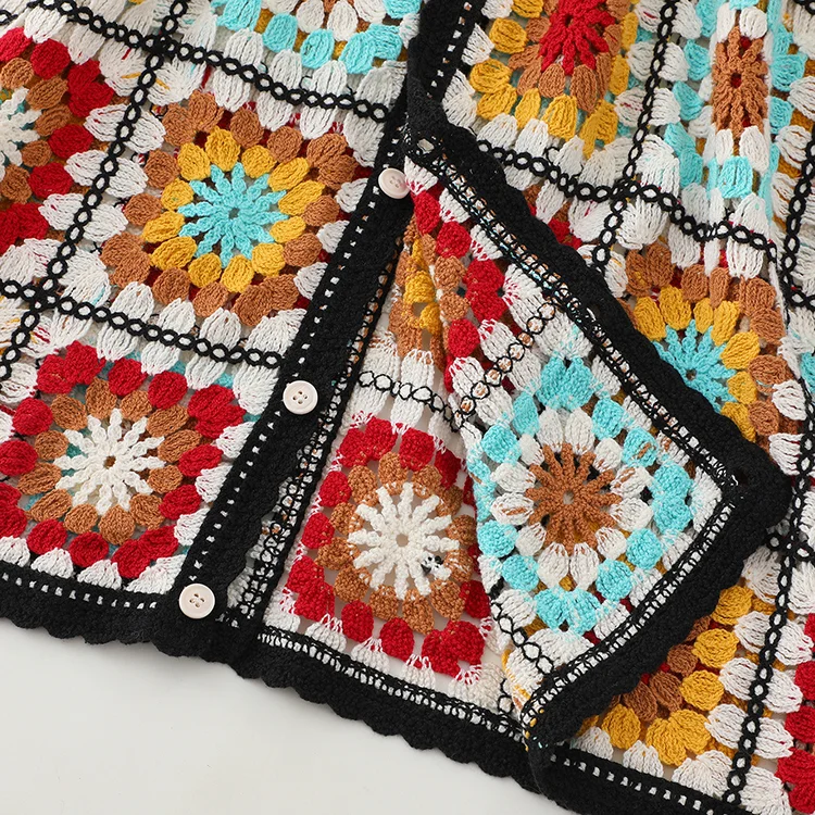 70s Granny Square Crochet Co-ord Set - FM0102000188-SET