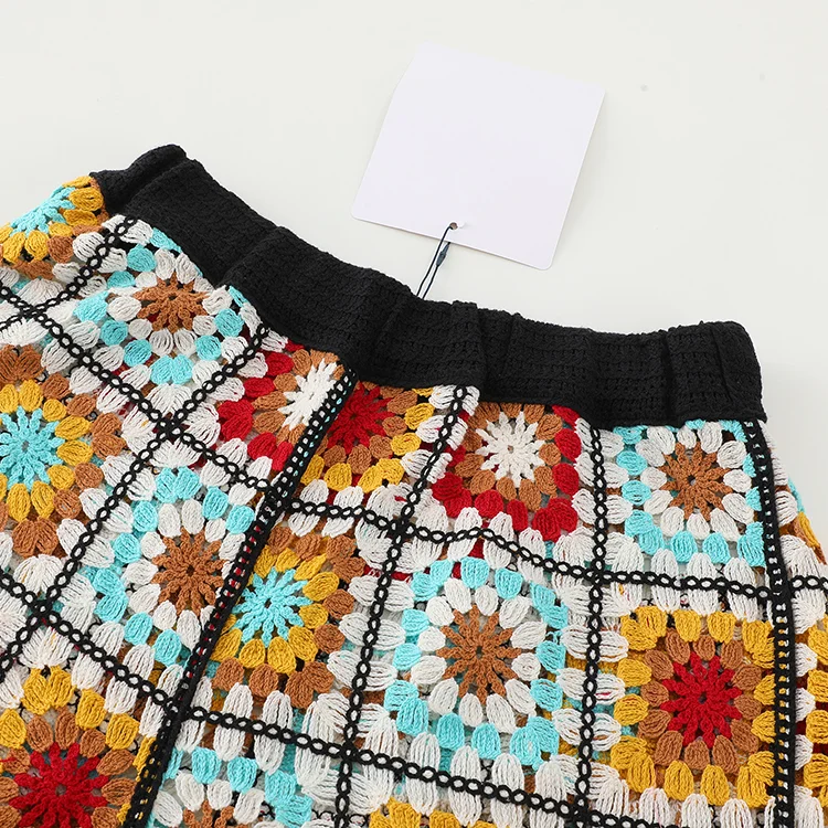 70s Granny Square Crochet Co-ord Set - FM0102000188-SET