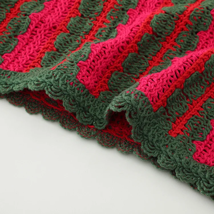 Retro Striped Crochet Set - FM0102000203