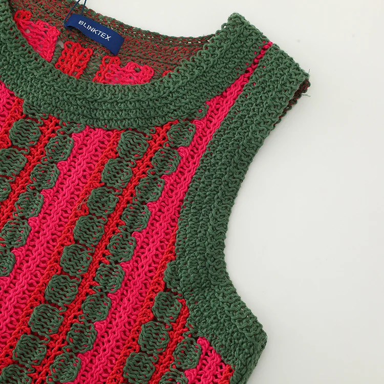 Retro Striped Crochet Set - FM0102000203