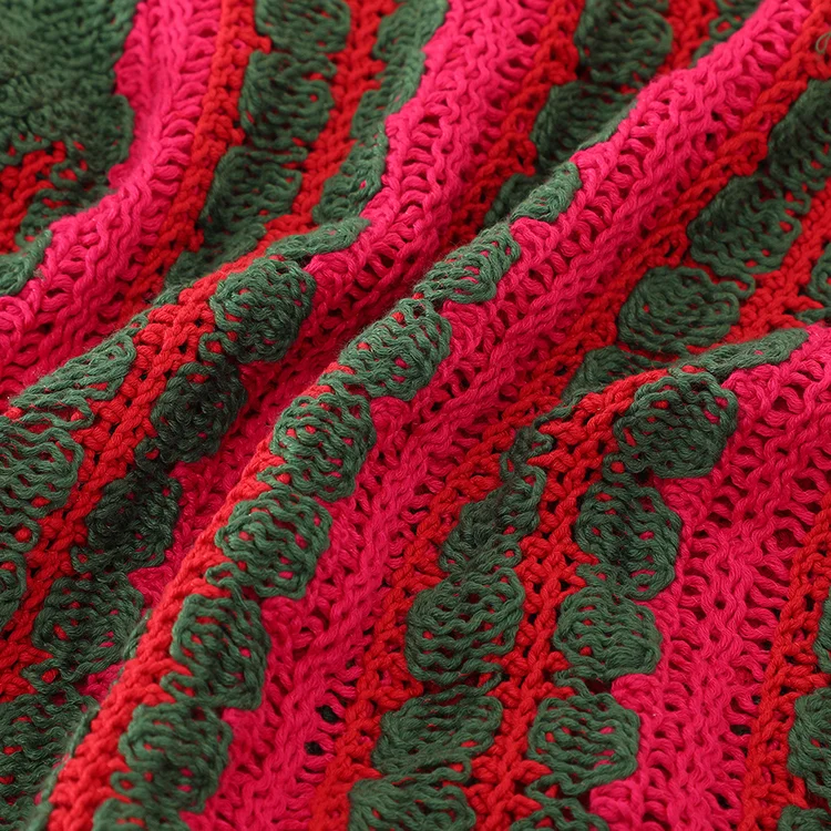 Retro Striped Crochet Set - FM0102000203