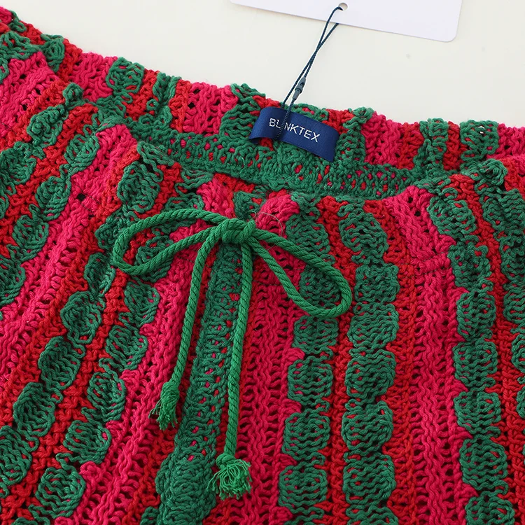 Retro Striped Crochet Set - FM0102000203