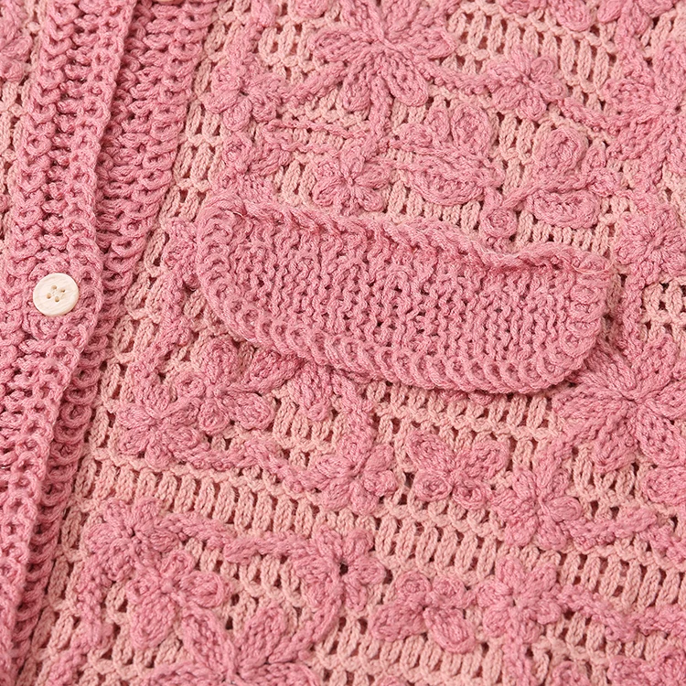 Floral Lace Crochet Cardigan - FM0102000206