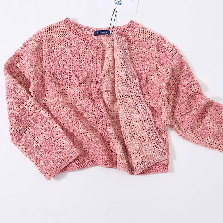 Floral Lace Crochet Cardigan - FM0102000206