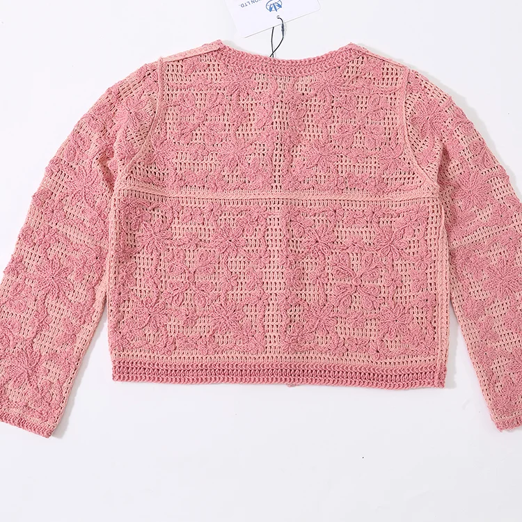 Floral Lace Crochet Cardigan - FM0102000206