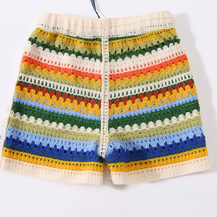 Floral Patchwork Crochet Long Sleeve Crop Top - FM0103000124