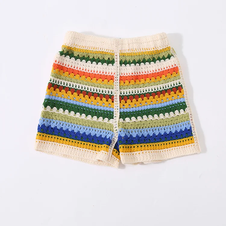 Floral Patchwork Crochet Long Sleeve Crop Top - FM0103000124