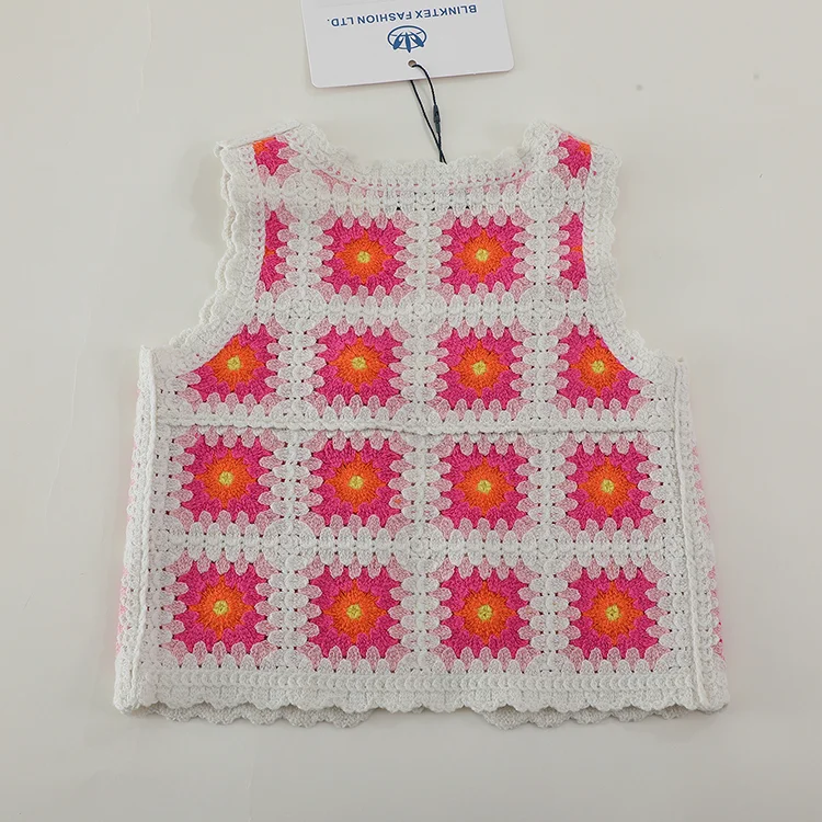 Vertical Stripe Crochet Knit Cardigan - FM0103000131