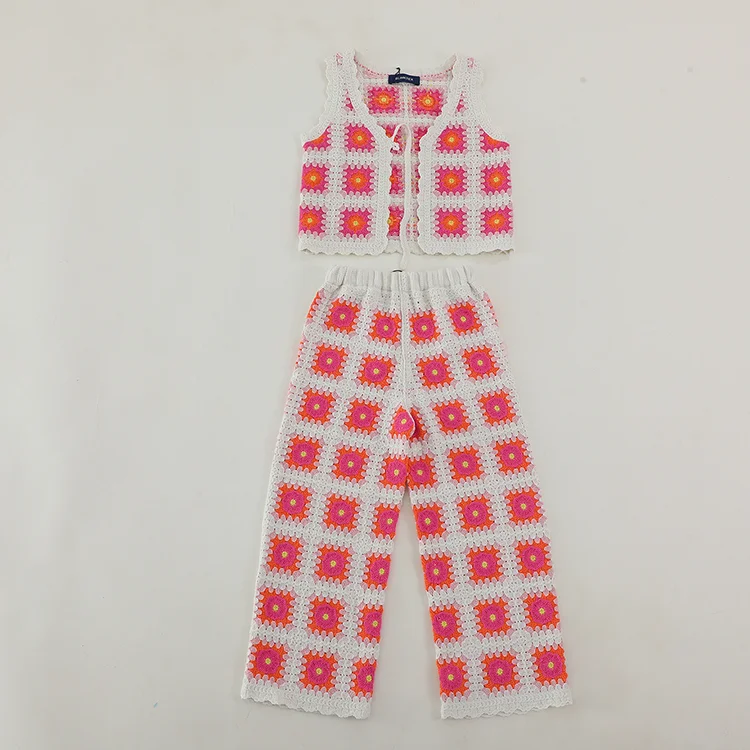 Vertical Stripe Crochet Knit Cardigan - FM0103000131