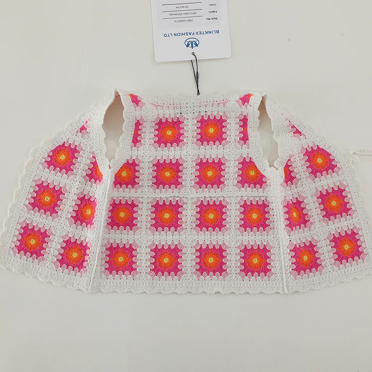 Vertical Stripe Crochet Knit Cardigan - FM0103000131