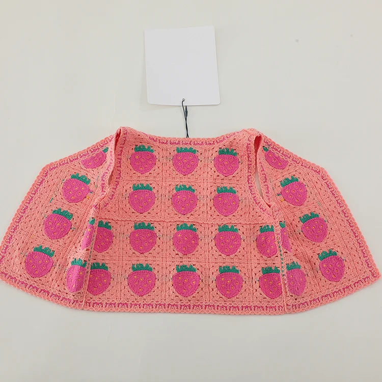 Chevron Crochet Knit Bralette - FM0103000133