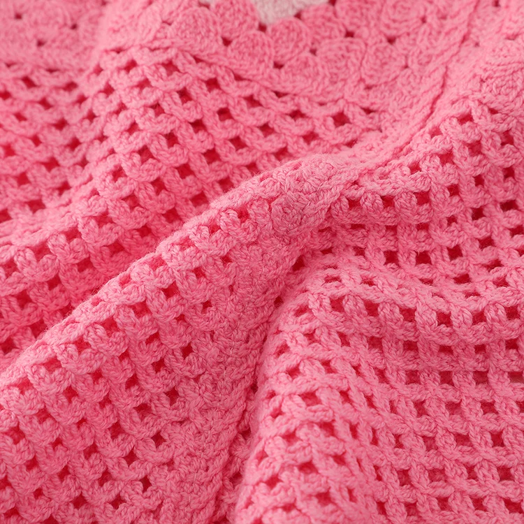 Retro Stripe Crochet Bralette - FM0103000136