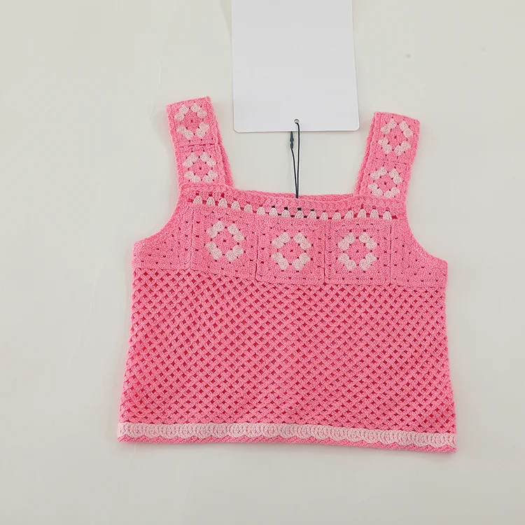 Retro Stripe Crochet Bralette - FM0103000136