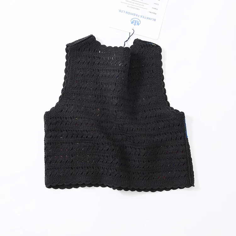 Pop Patch Crochet Tank Vest - FM0103000138