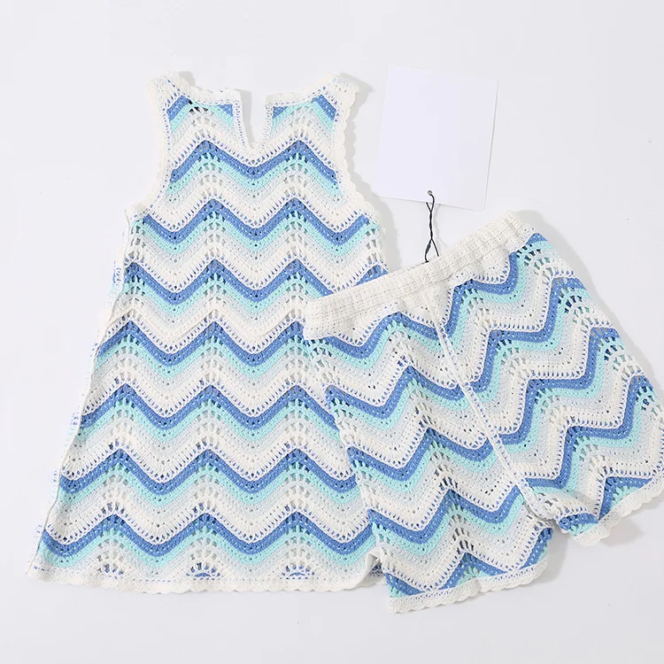 Openwork Crochet Knit Vest - FM0103000217