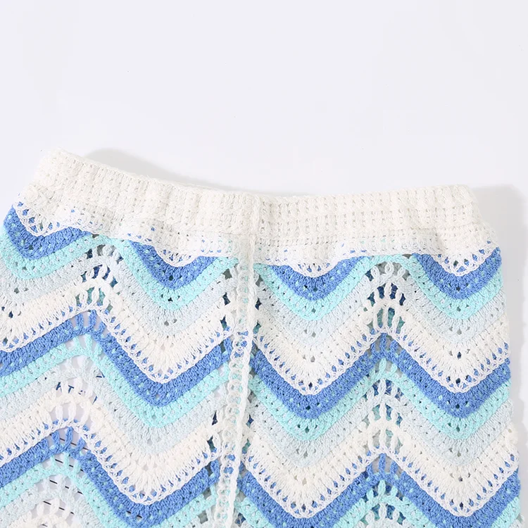 Openwork Crochet Knit Vest - FM0103000217