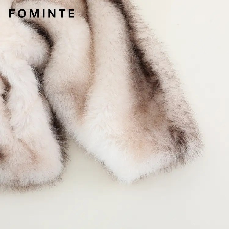 Wholesale Faux Fox Fur Hooded Jacket 
