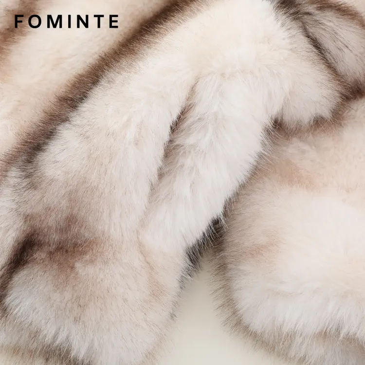 Wholesale Faux Fox Fur Hooded Jacket 