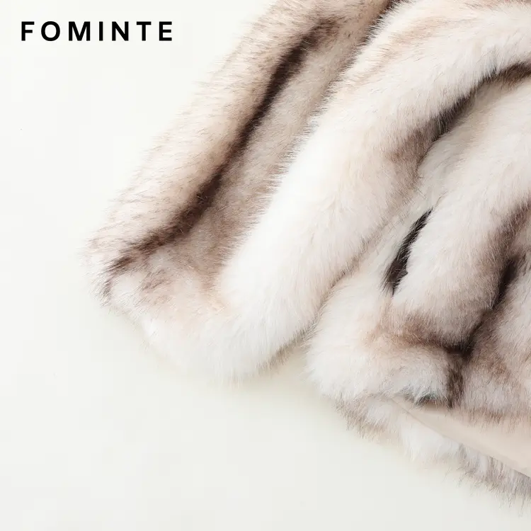 Wholesale Faux Fox Fur Hooded Jacket 