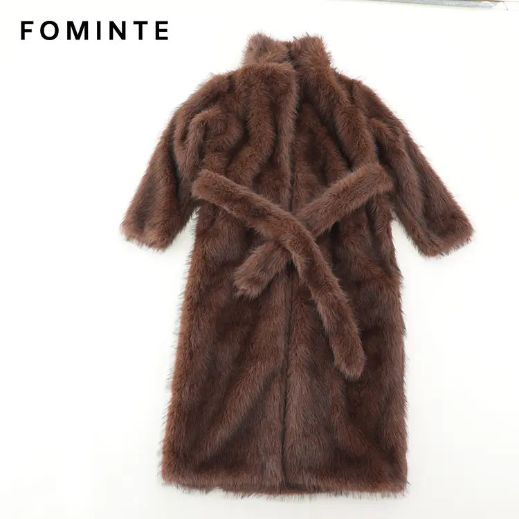 Wholesale Faux Angora Wrap Coat - FM0202000056