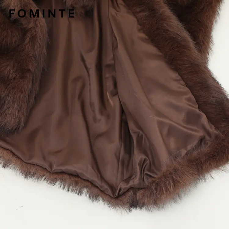 Wholesale Faux Angora Wrap Coat - FM0202000056