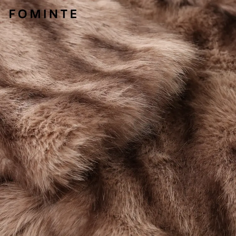 Wholesale Striped Faux Fur Jacket - FM0202000057