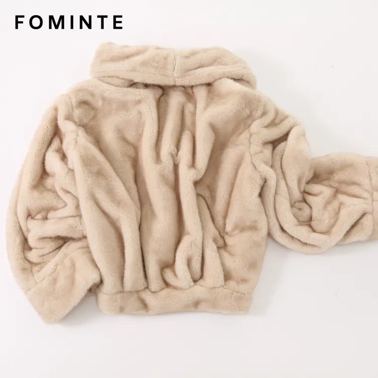 Wholesale Cropped Faux Fur Jacket - FM0202000060