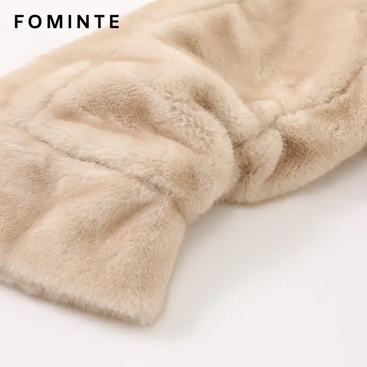 Wholesale Cropped Faux Fur Jacket - FM0202000060