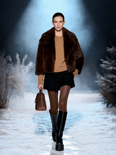 Faux Beaver Fur Coat with Hood - FM0202000062